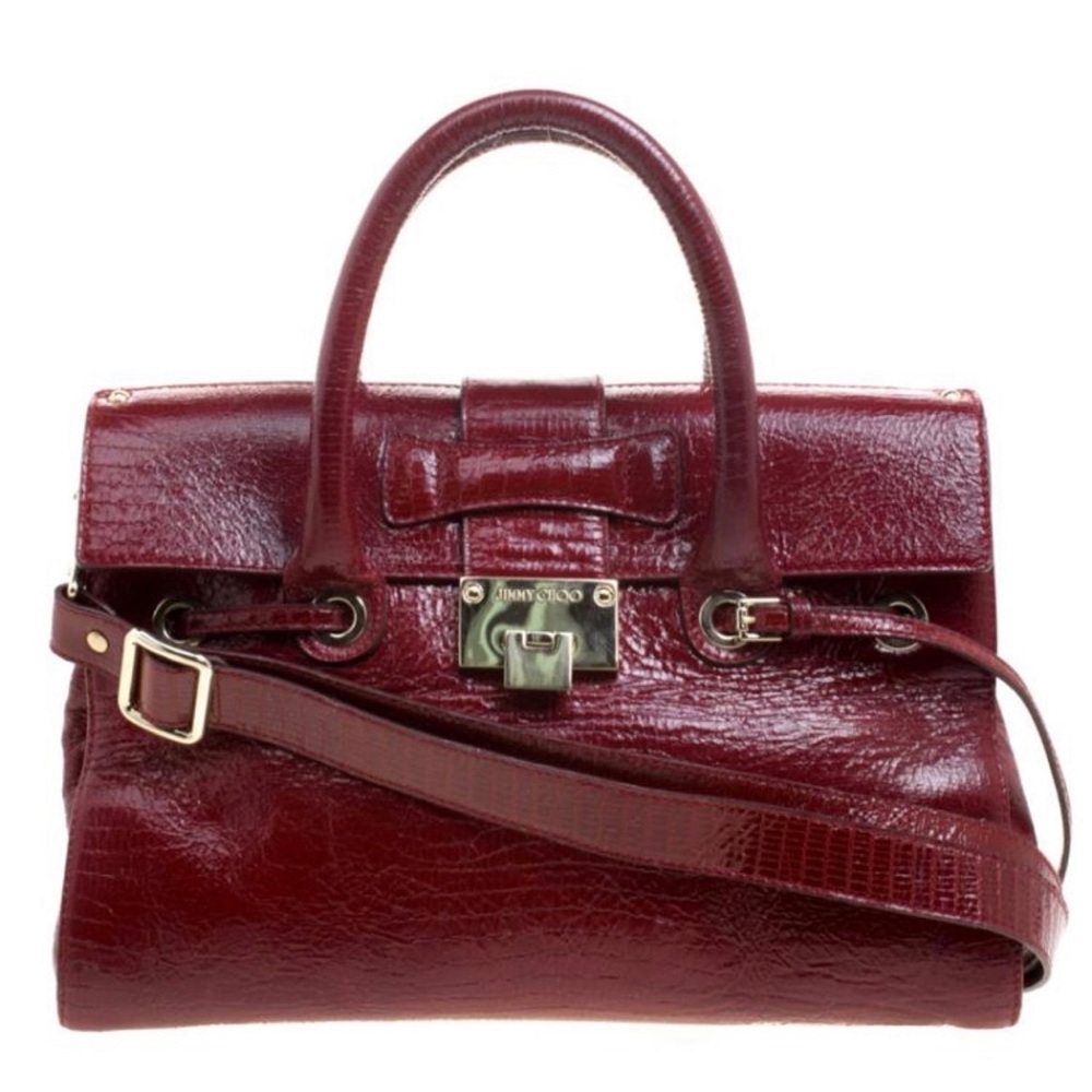 Jimmy Choo Embossed Leather Rosalie